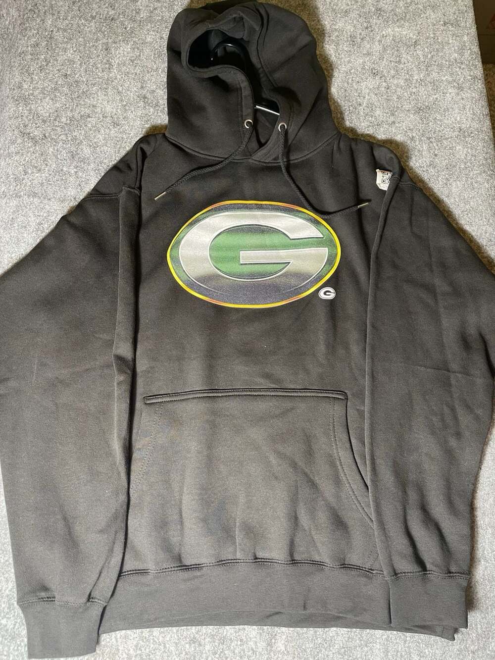 Fanatics Green Bay Packers Black Pullover Hoodie - XL
